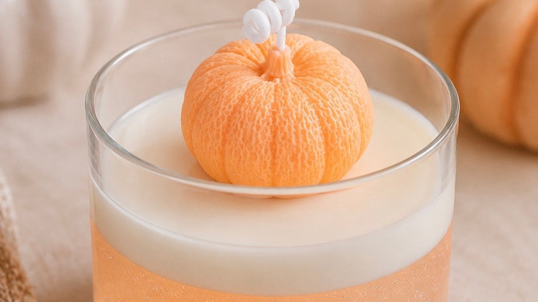 How to Make a Beautiful Pumpkin Gel Wax Candle for Fall