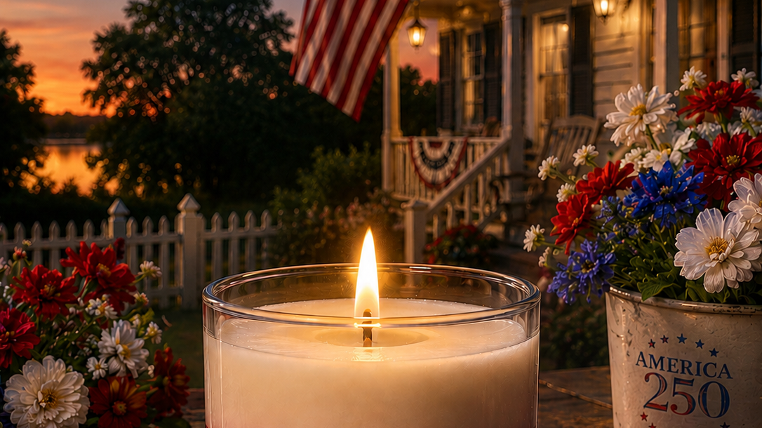 America 250 Candle