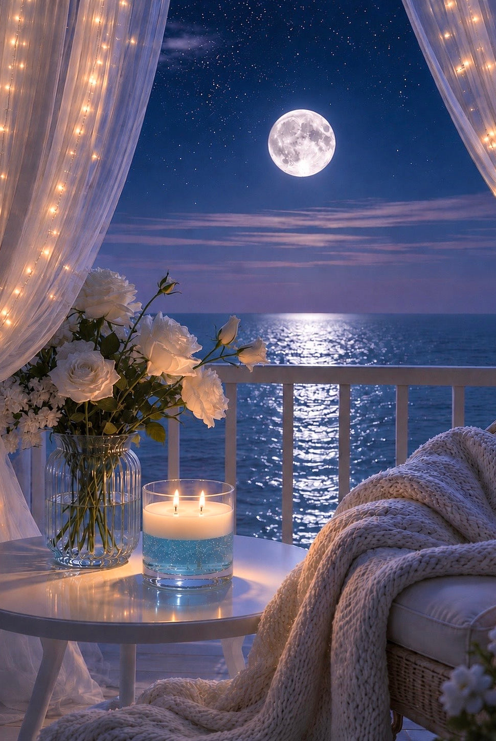 How to Make a Moonlit Beach Gel Wax Candle