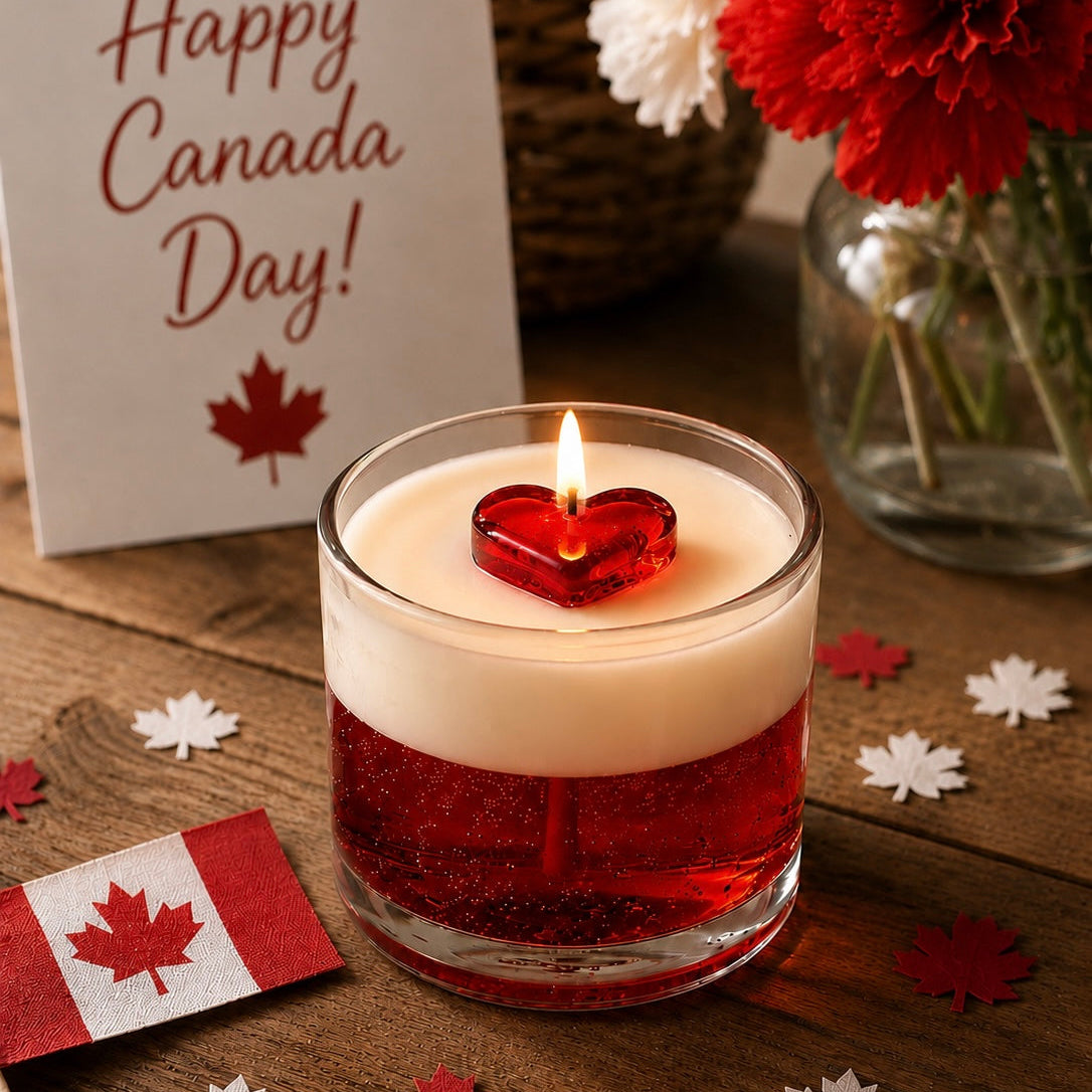 Canada Day Candle
