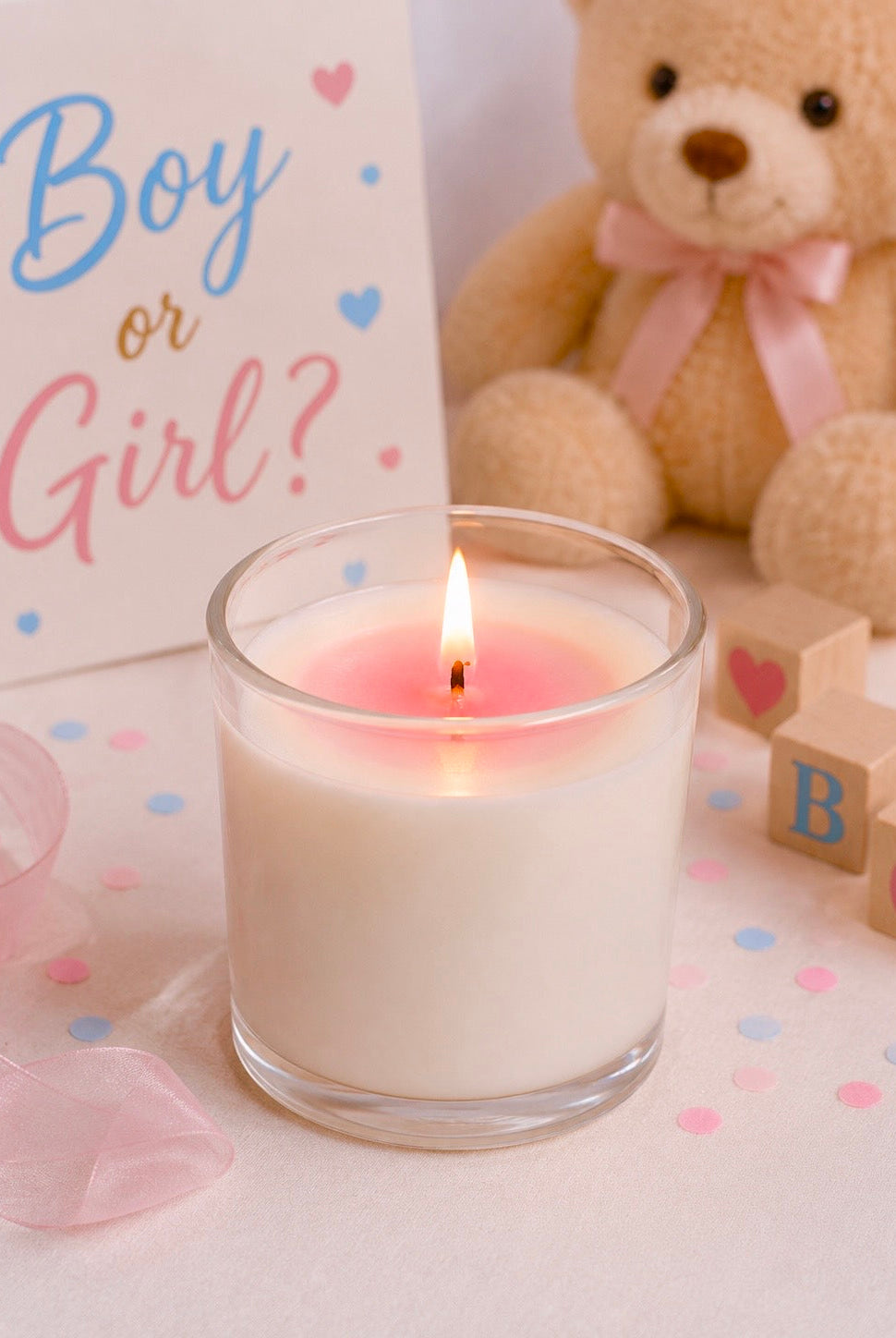 Gender Reveal Candle