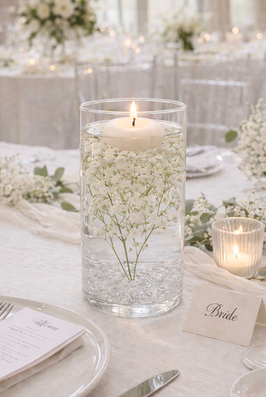 Floating Candle Wedding Centerpieces