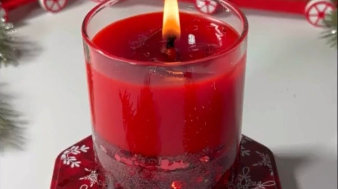 The Red Christmas Candle That Stole December: A Candle You Can Totally Recreate
