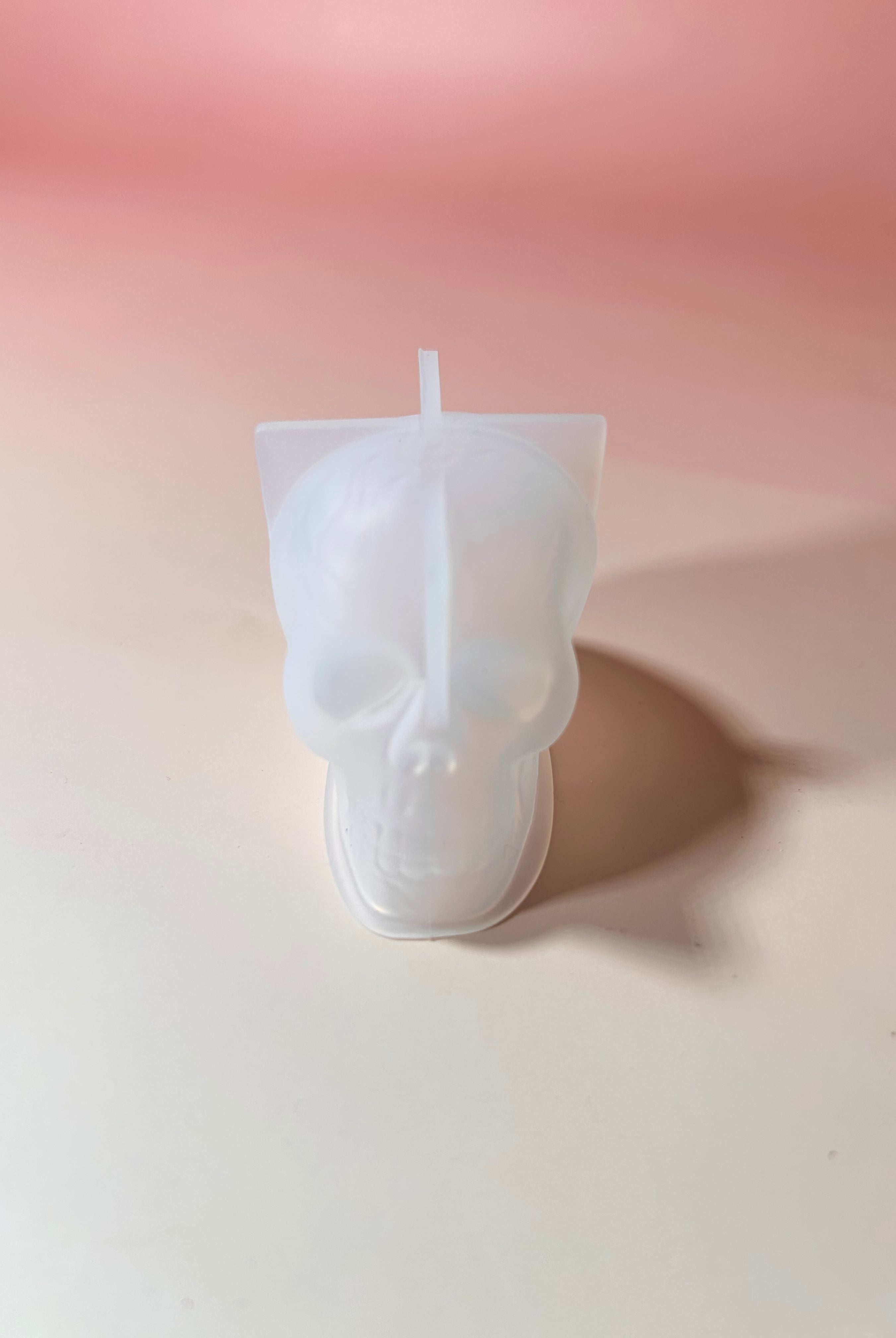 skull silicone mold for creepy candle creations