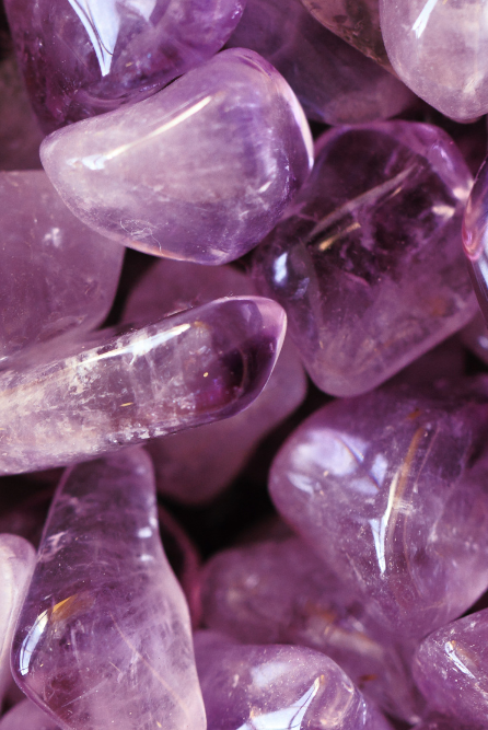 Amethyst Crystals for decorating candles