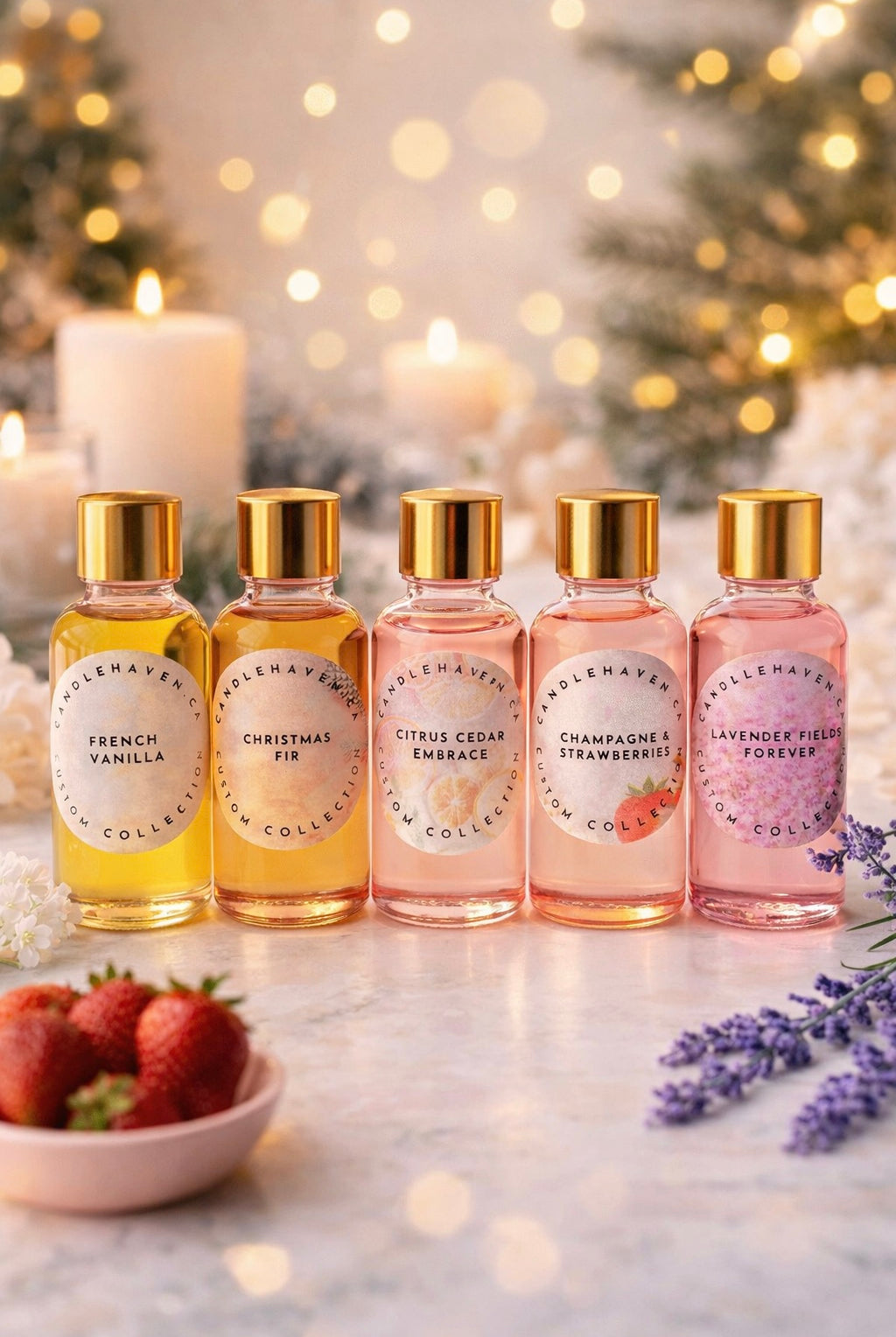 Candlehaven’s best selling fragrance oil
Bottles