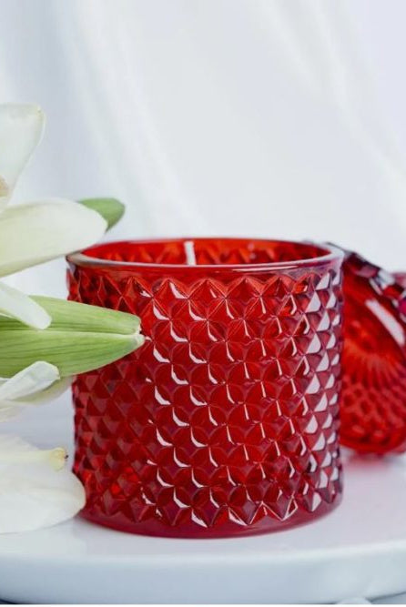 Franci Red vessel for candle making