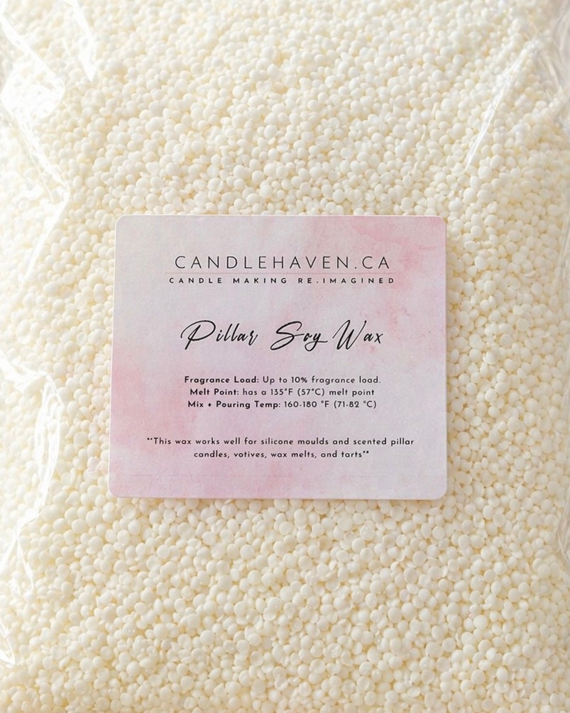 Candlehaven Bag of white wax used to make pillars and candle molds