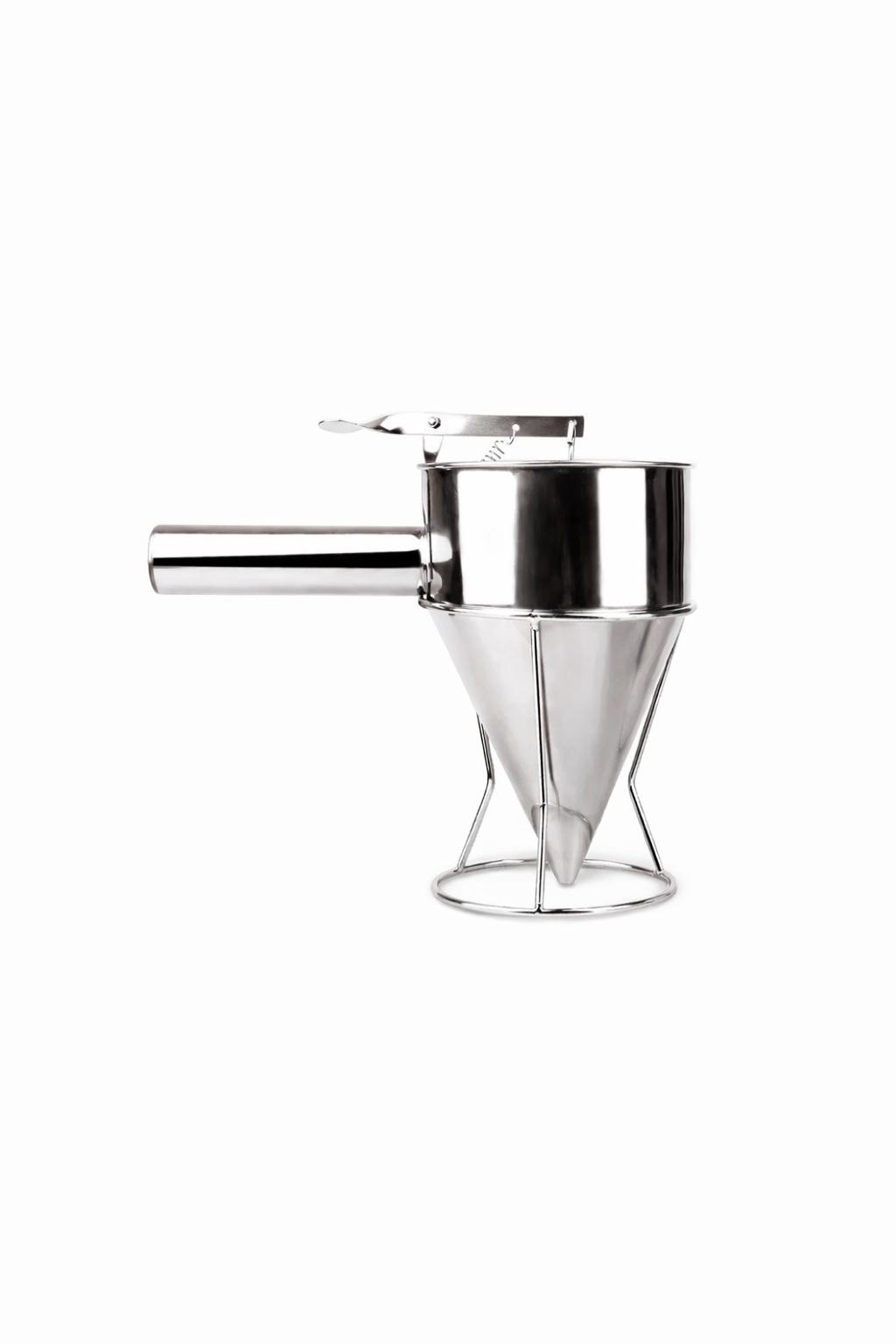 Stainless steel wax pouring funnel for candle making
