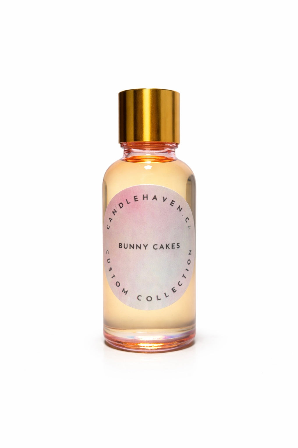 Candle Haven Bunny Cakes fragrance oil bottle on a white background