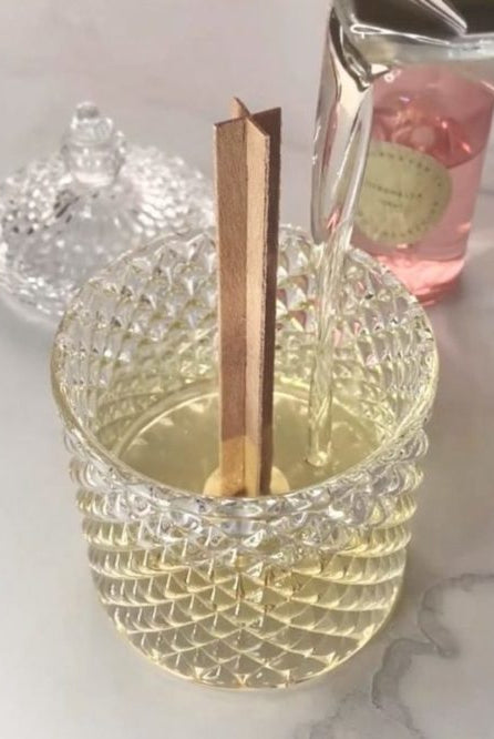 Franci clear vessel for candle making, sold with lid