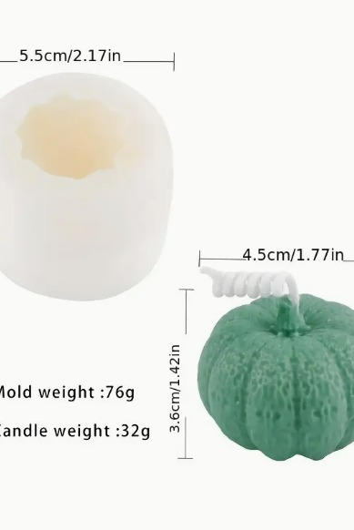 Pumpkin Silicone Mold for candle making and soap making