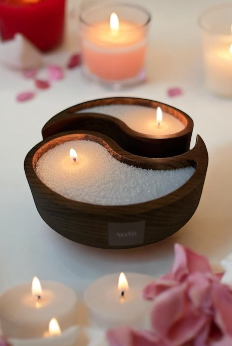 Sand wax made of palm wax used in candle making