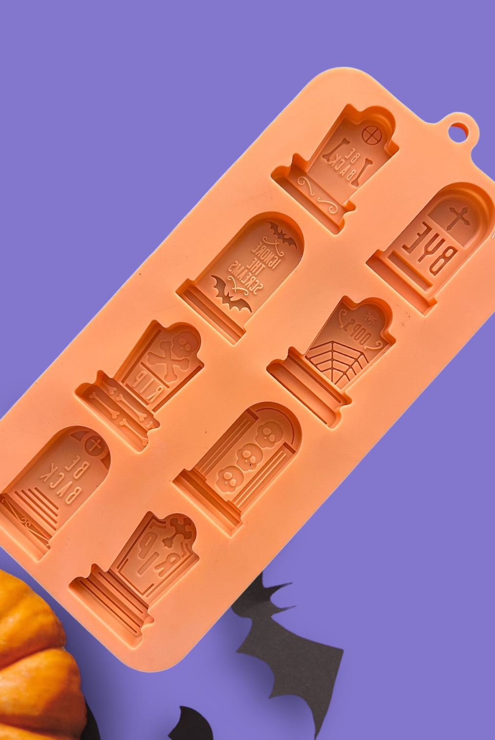 tombstone halloween candle making molds of silicone