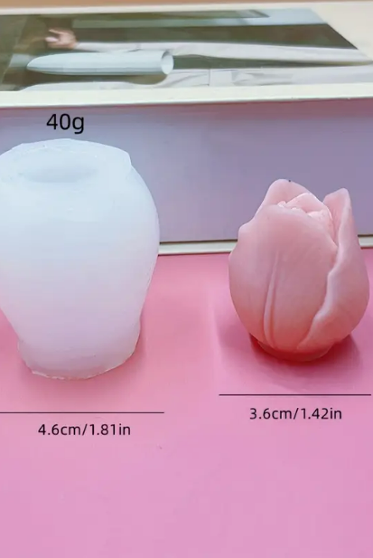 tulip silicone mold for candle and soap making