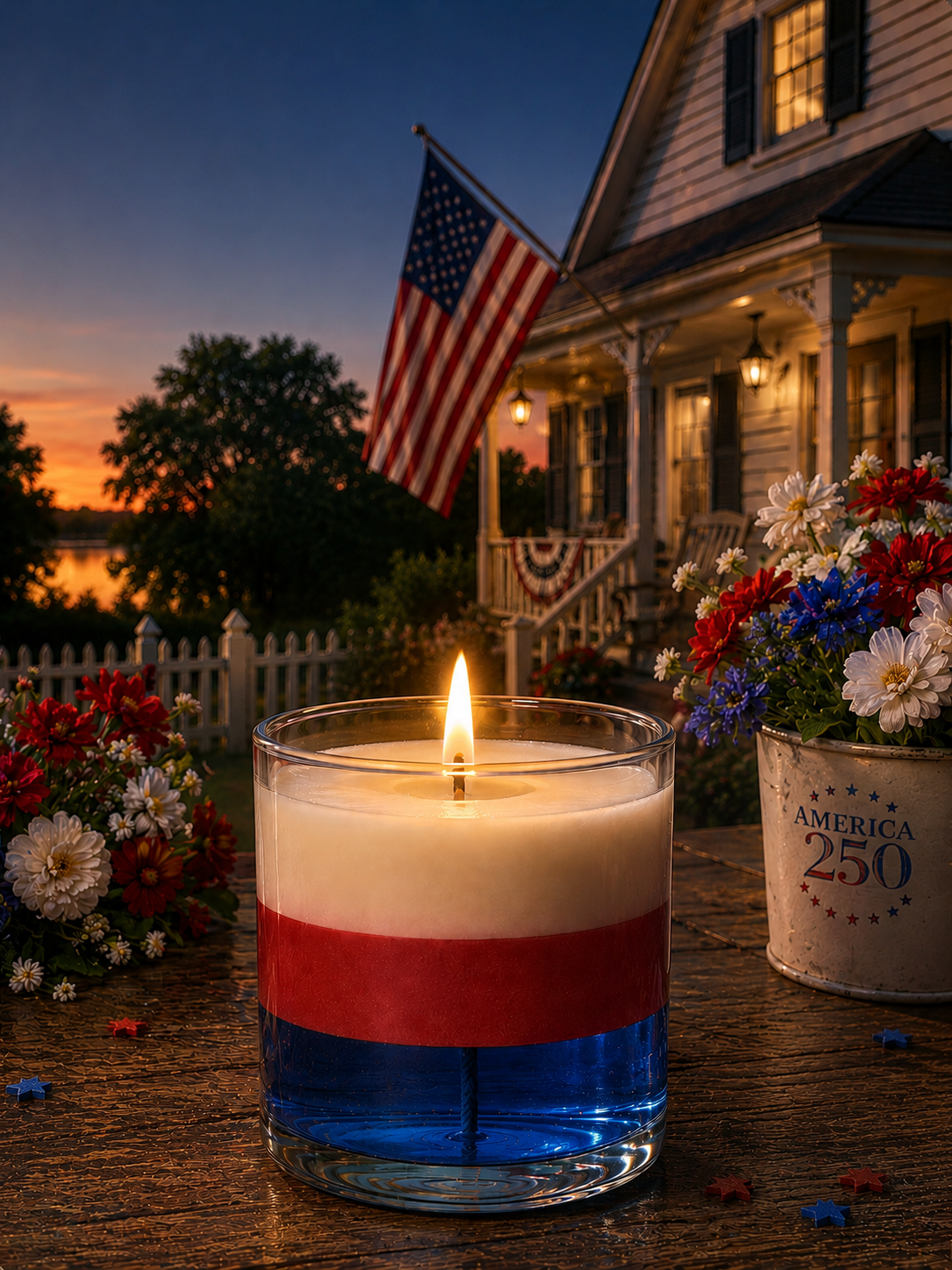 America 250 Candle