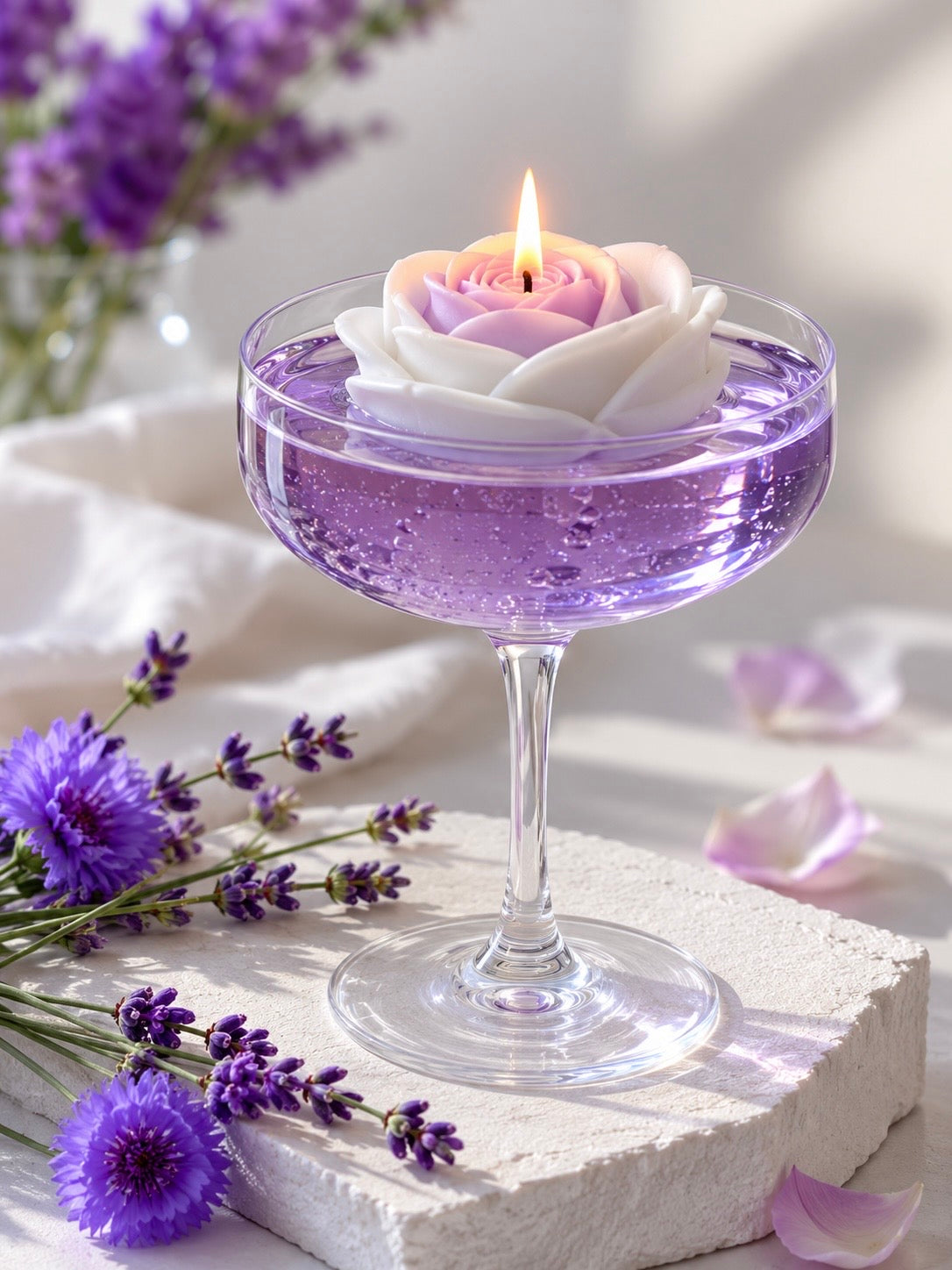 Lilac Gel Wax Candle
