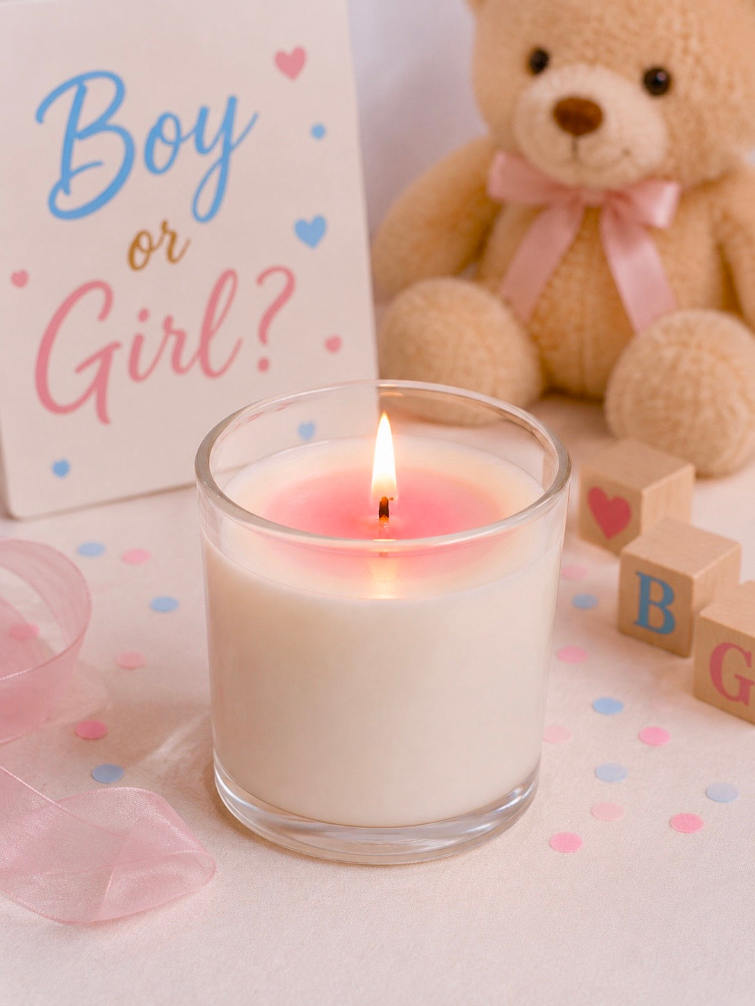 Gender Reveal Candle