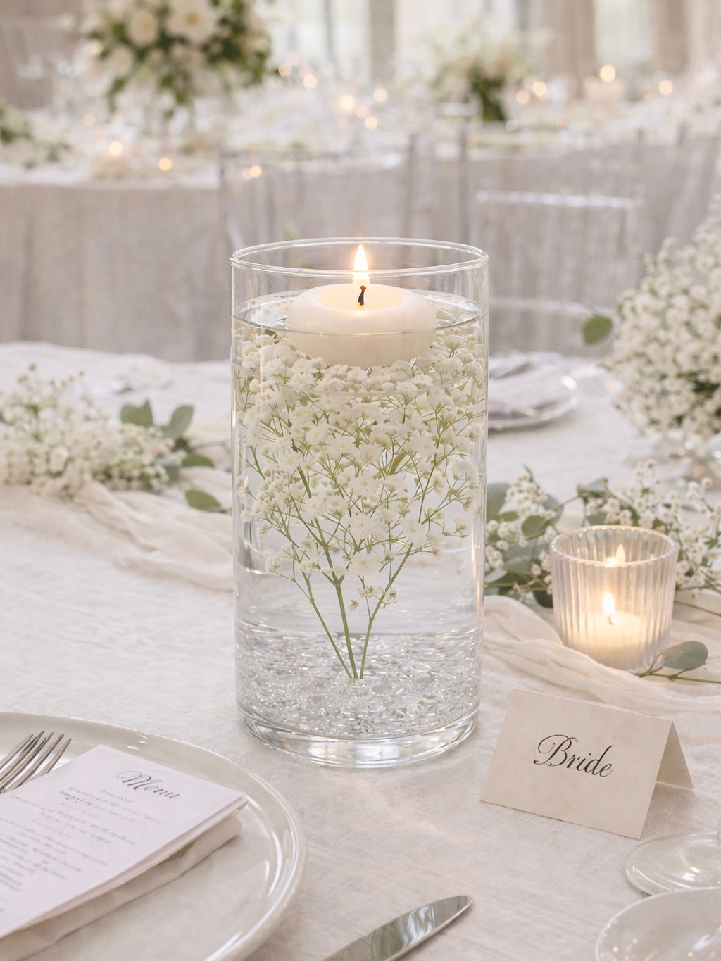 Floating Candle Wedding Centerpieces