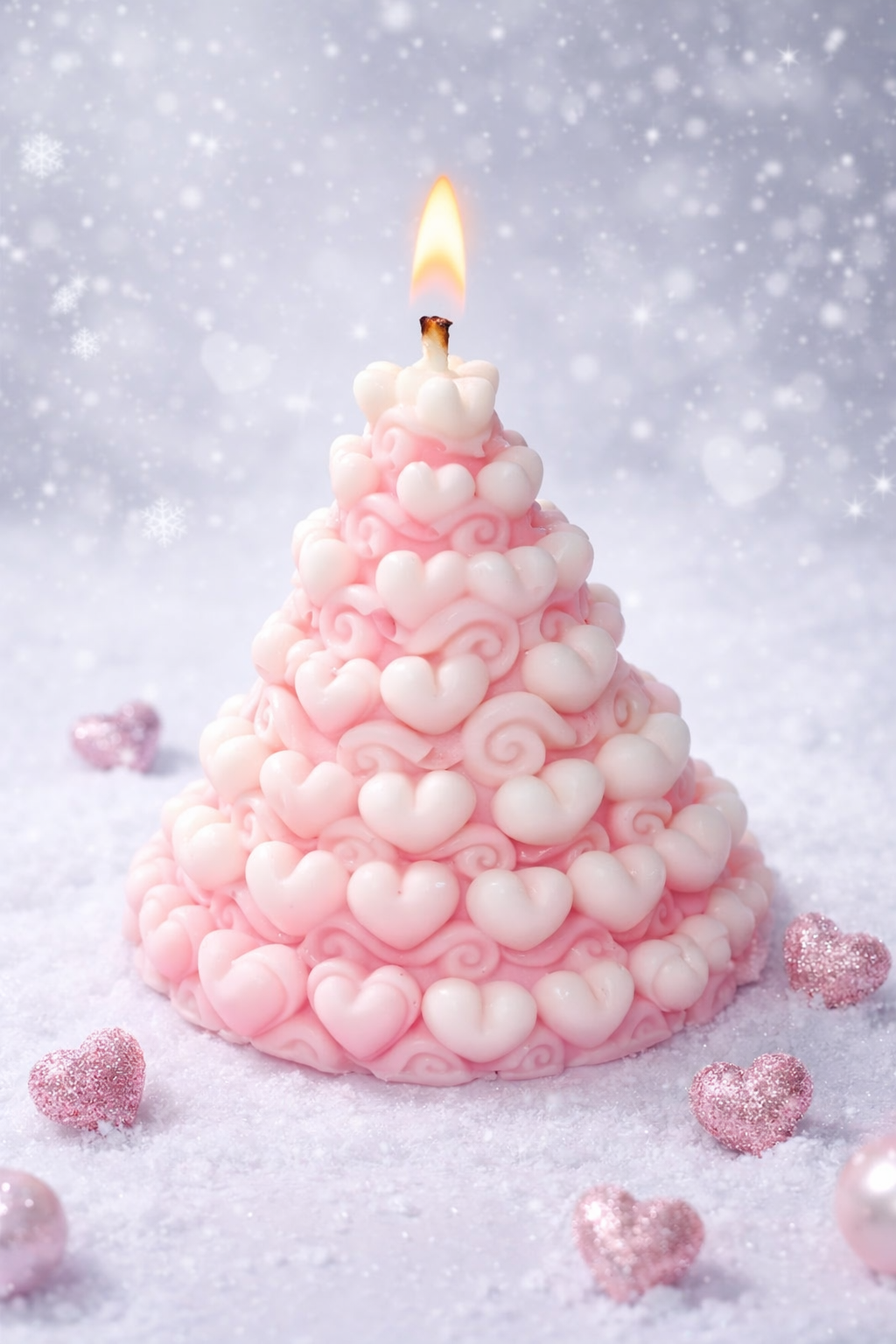 Heart Tree Silicone Mold for Candles