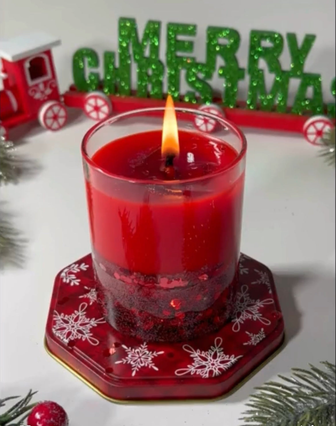 The Red Christmas Candle That Stole December: A Candle You Can Totally Recreate