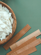 make candles with a slimmer flame with the woodlite wick exclusively from Candlehaven.ca