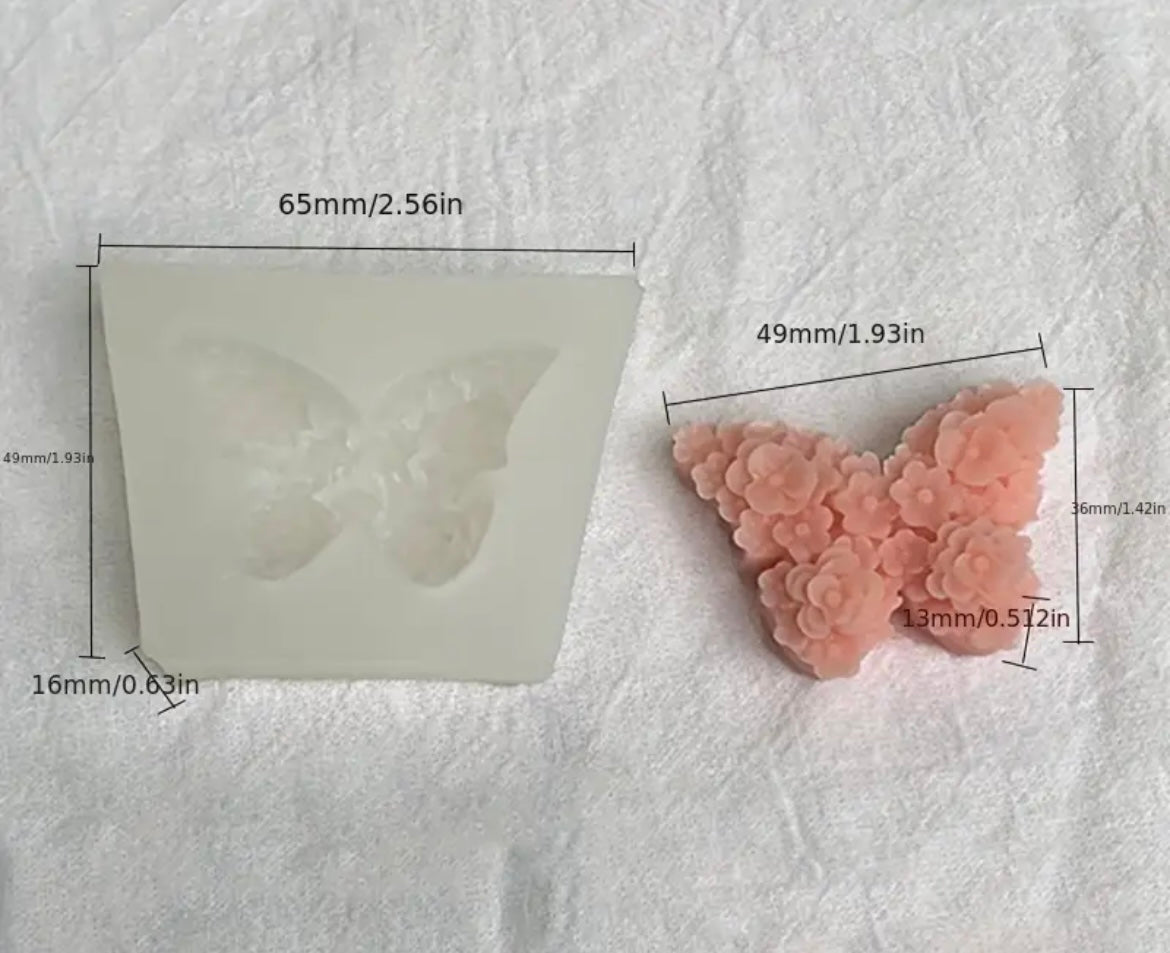 re-usable Butterfly Silicone Mold for Candle Making
