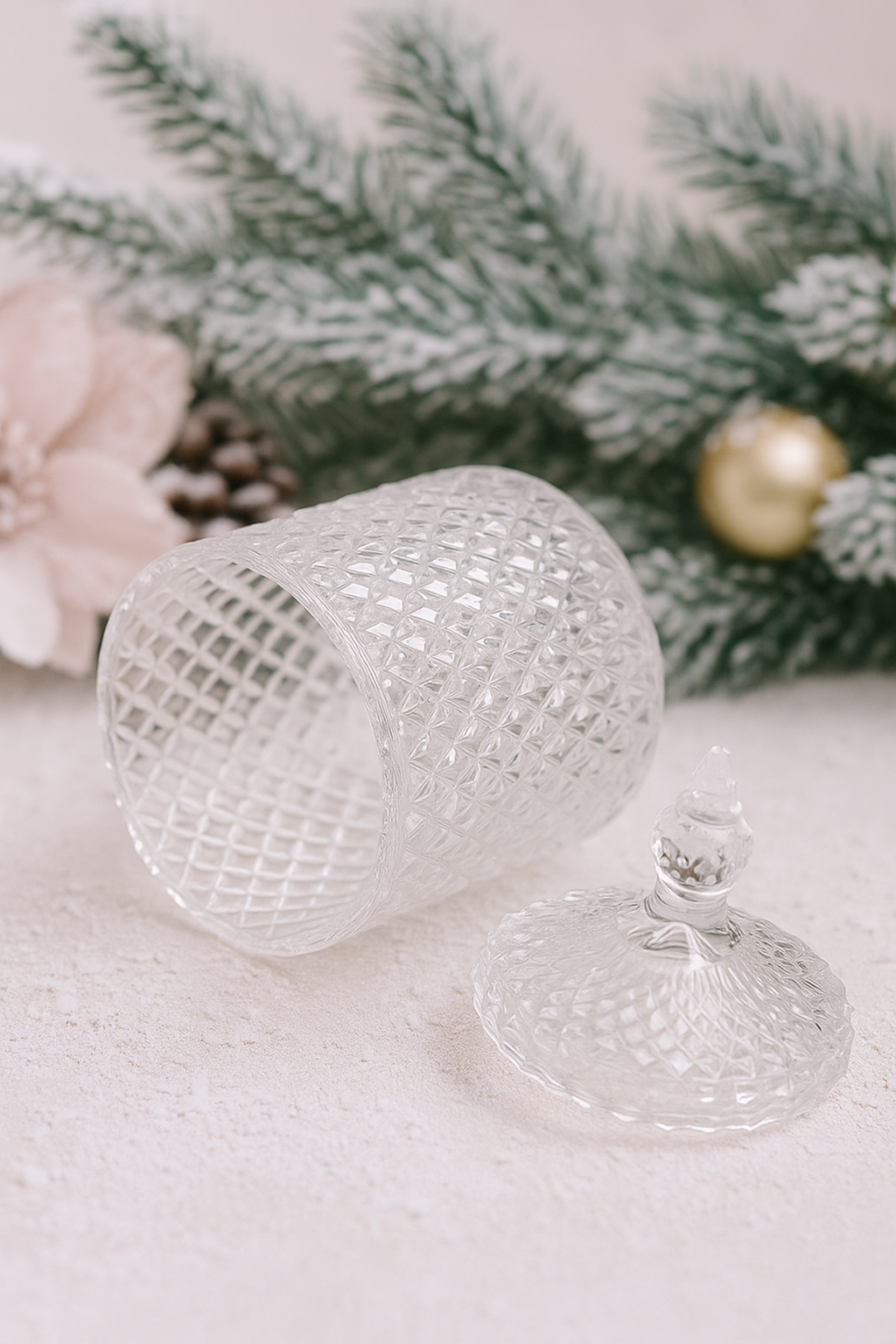 Candle Jars heat rated | Geo cut clear vessels