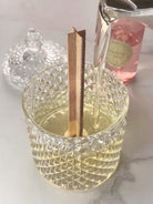 elegant candle vessel canada | Franci clear vessel for candle making, sold with lid