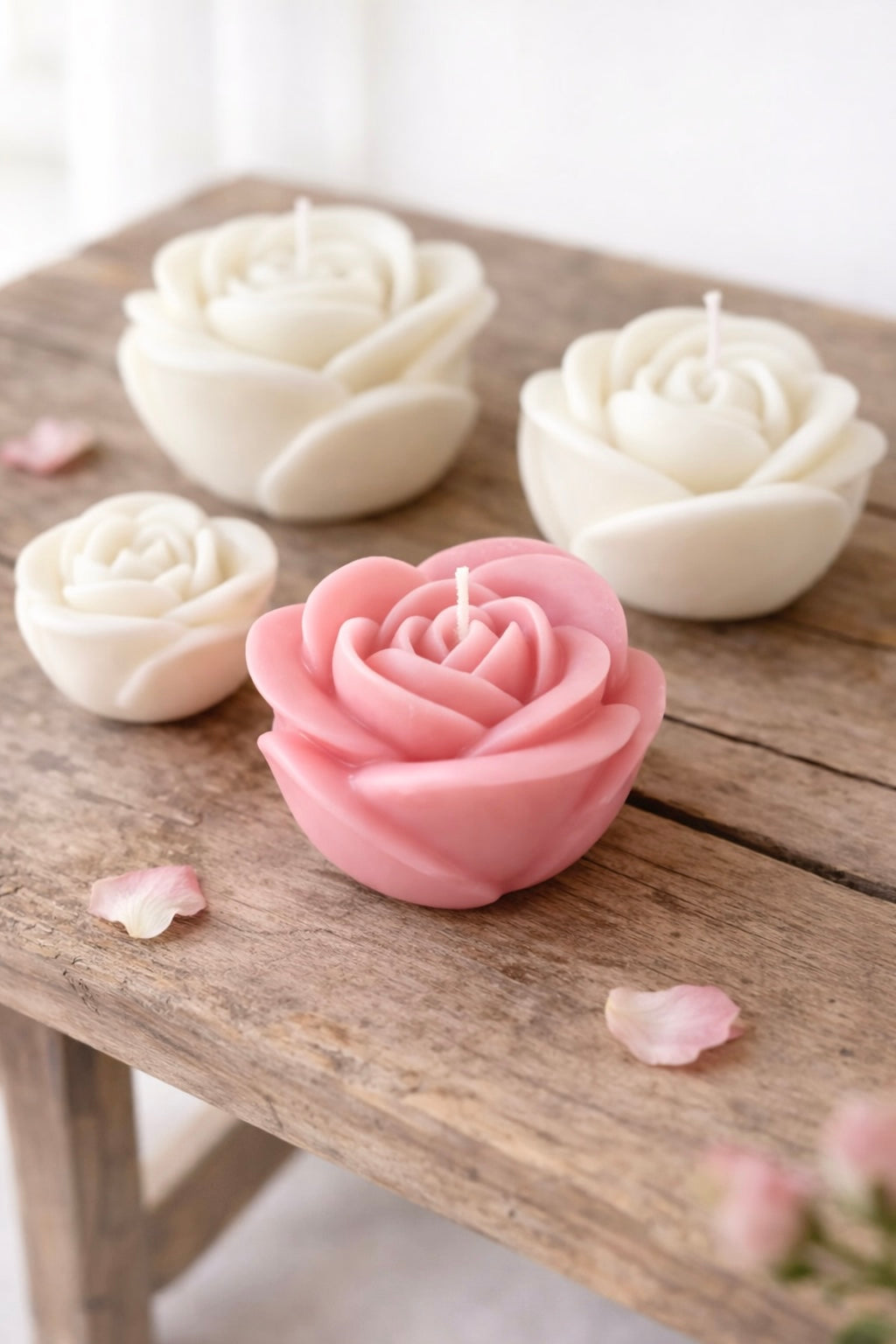 Rose silicone Mold for candle making and soap making 