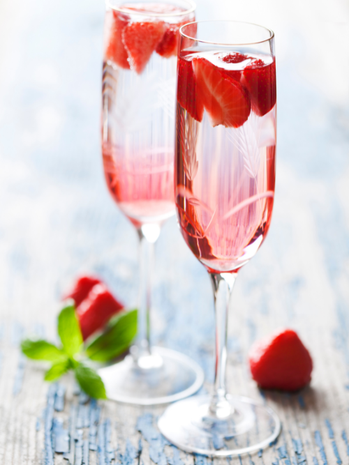 Champagne and Strawberries fragrance oil makes the perfect candles for New Year's Eve or Bachelorette Parties!
