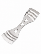Metal wick setter used to secure candles on a white background
