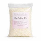 Bag of Candlehaven.ca soy container wax on a white background