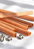 wooden spiral wicks sold with wih clips at Candlehaven.ca, Canada's best candle making supplier