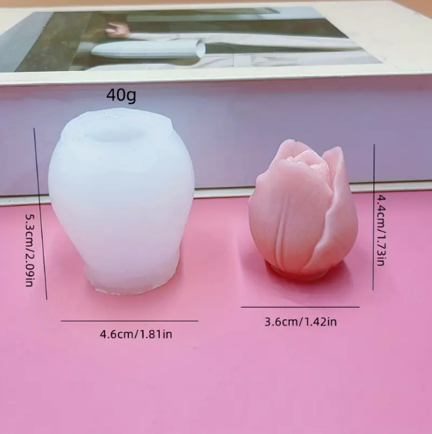 tulip silicone mold for candle and soap making
