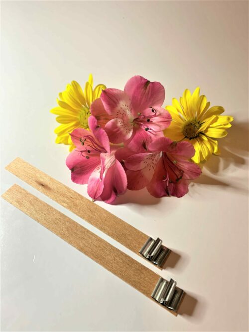 wooden wick canada | single ply wooden wick for candle making used with natural wax candlehaven.ca